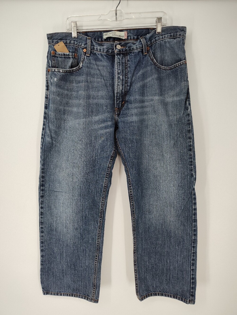 Levi's Men's 559 Relaxed Straight Jeans - Faded Blue Denim Size 38x30